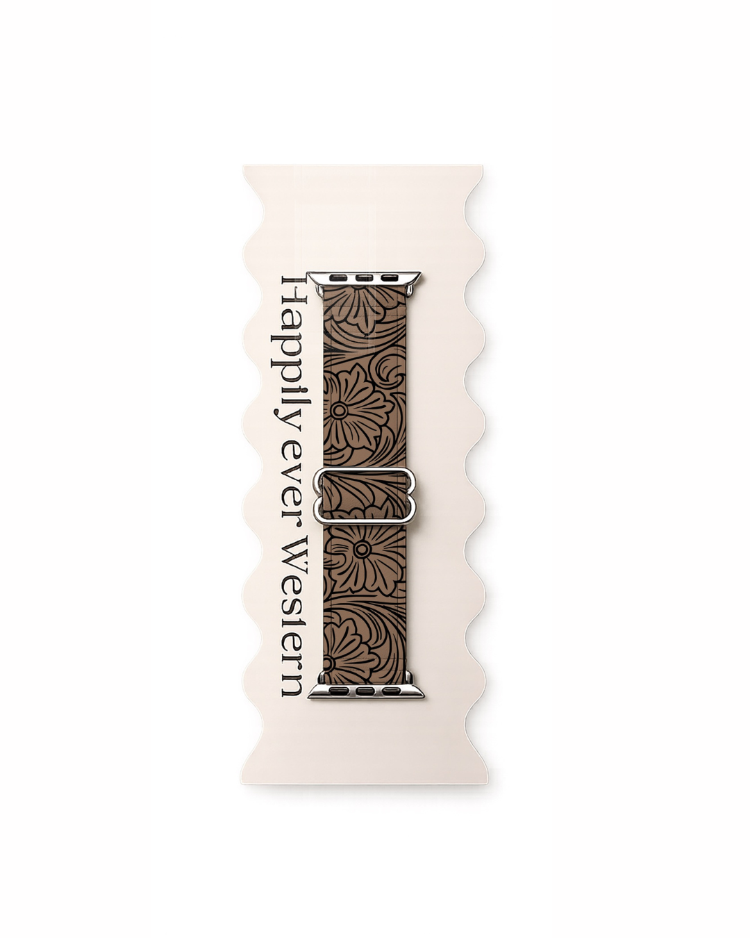 Tooled Leather Printed Adjustable Watch bands