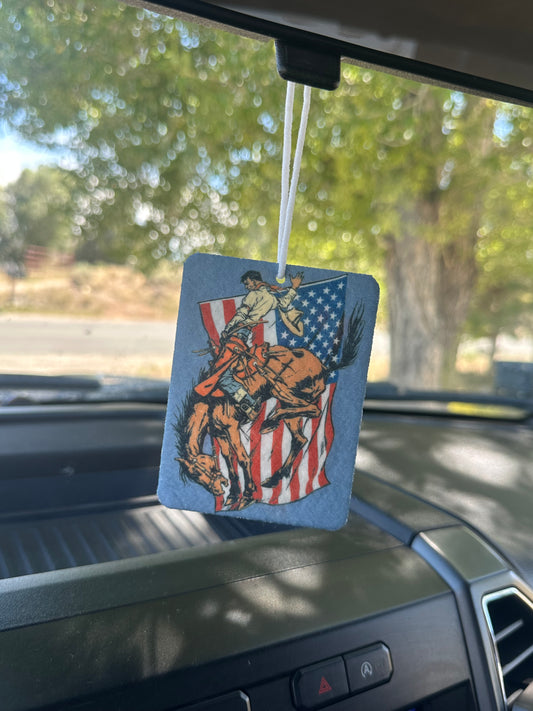 Cowboy air freshener — alternate view