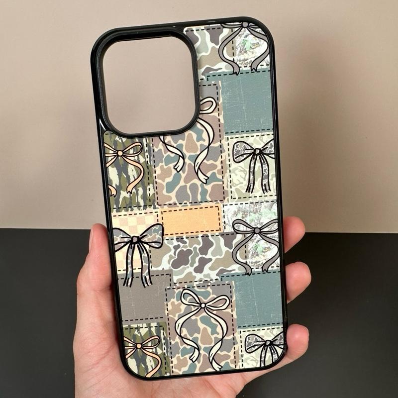 Camo & Bows Protective Phone Cover with Hard Rubber Protection