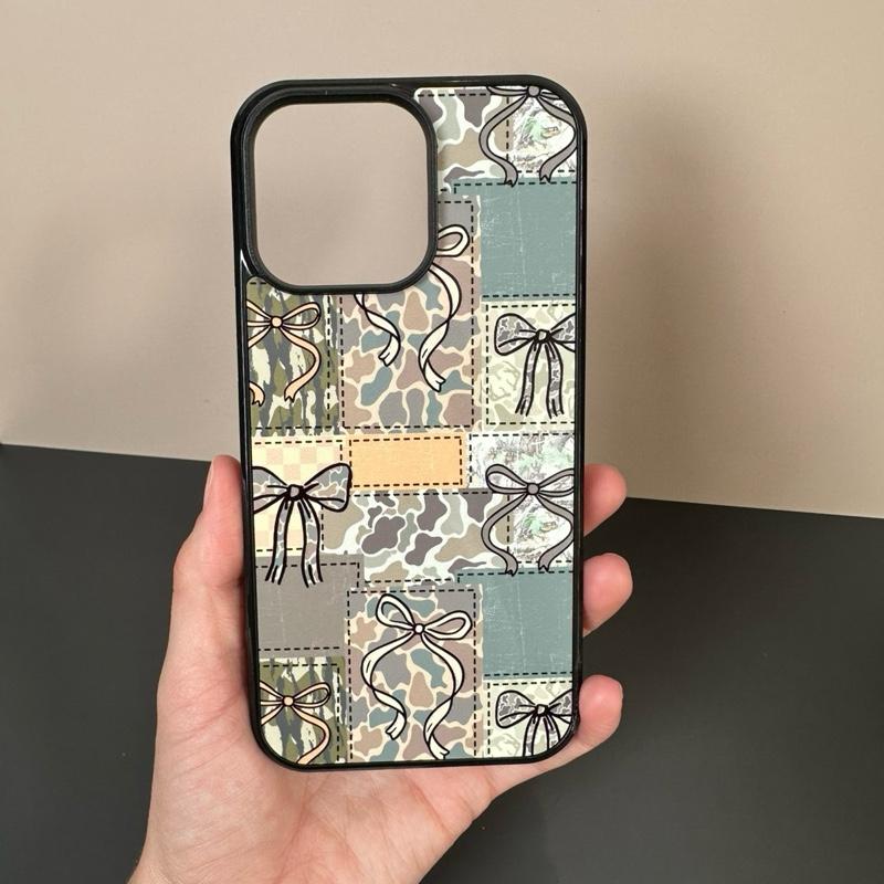 Camo & Bows Protective Phone Cover with Hard Rubber Protection