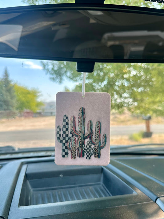 Cactus air freshener — handmade by Happily ever Western