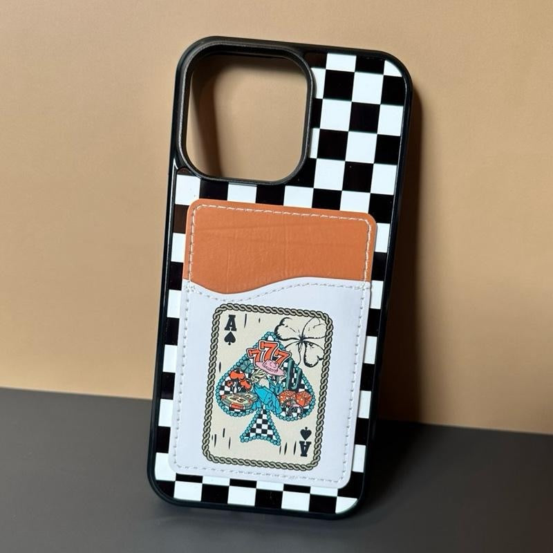 Phone Case Wallet – Hard Rubber Protective Cover With Card Slot, Slim Wallet Magsafe