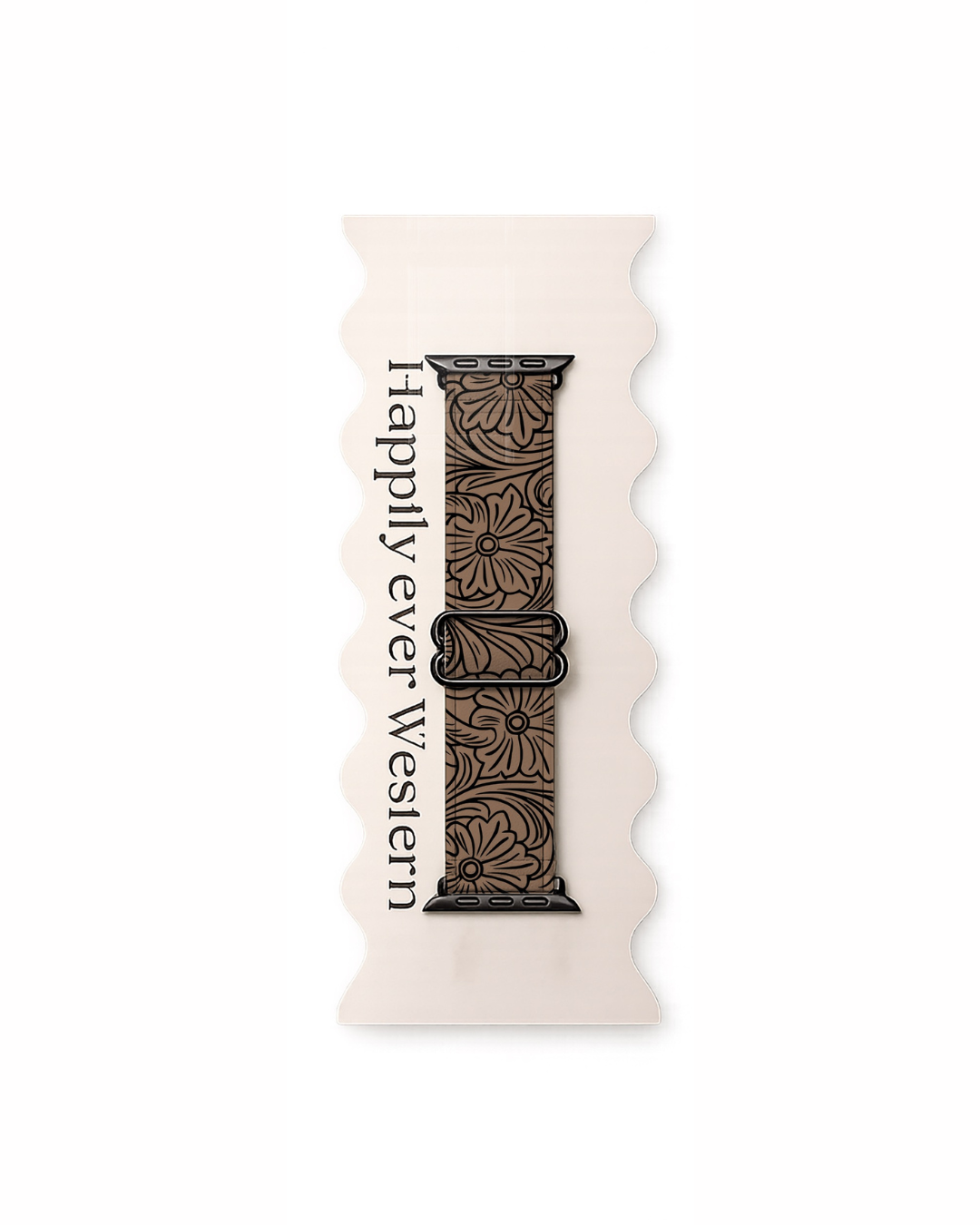 Tooled Leather Printed Adjustable Watch bands
