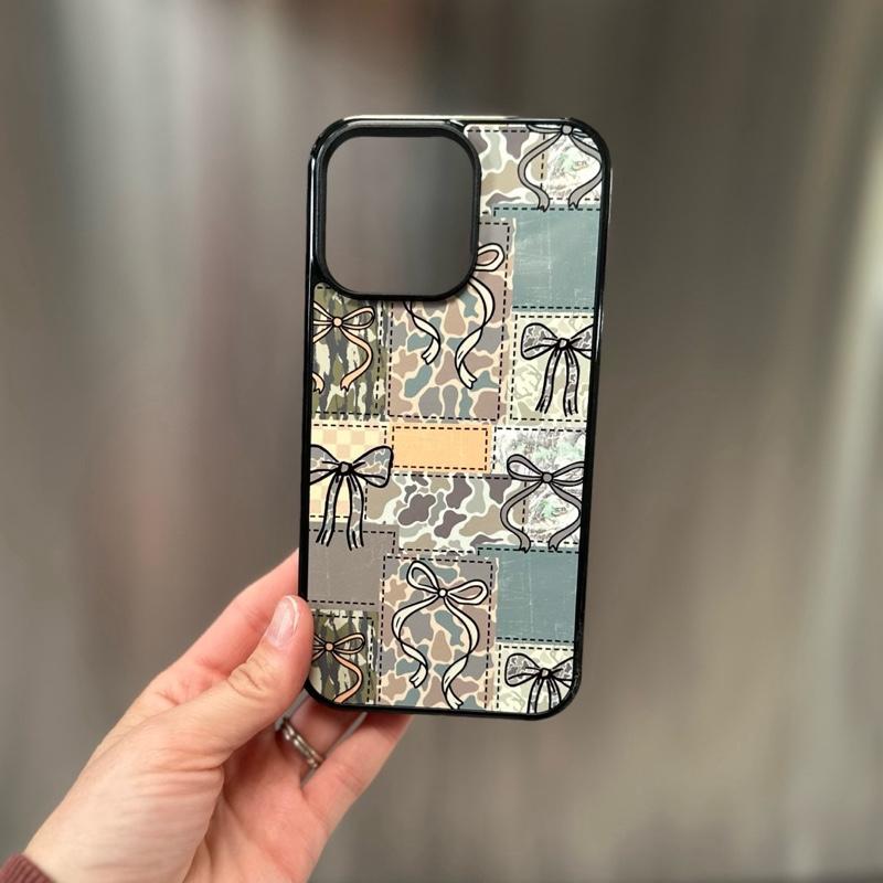 Camo & Bows Protective Phone Cover with Hard Rubber Protection
