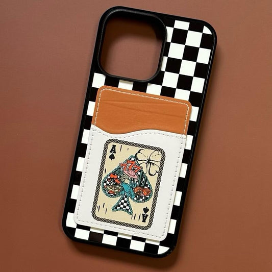 Phone Case Wallet – Hard Rubber Protective Cover With Card Slot, Slim Wallet Magsafe