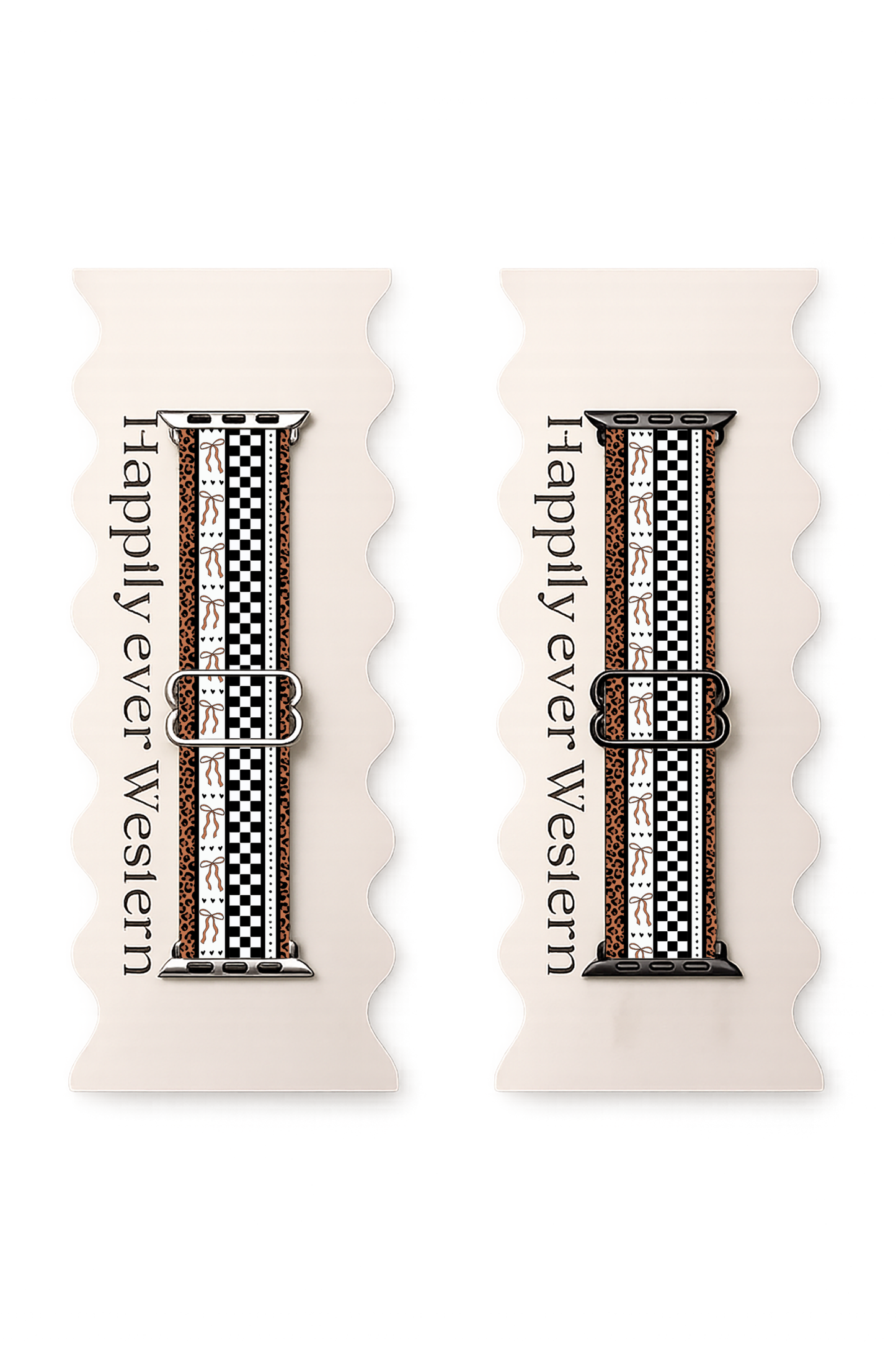 Bows and leopard print Adjustable Watchband