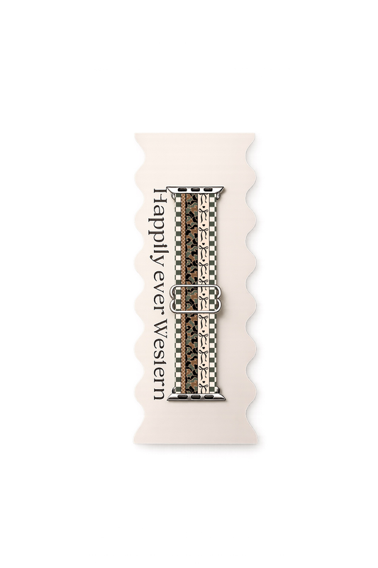 Coquette camo adjustable watch band — alternate view