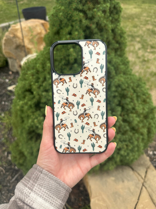 Broncs Boots Phone Case - Durable Hard Rubber Case | Western Phone Cover