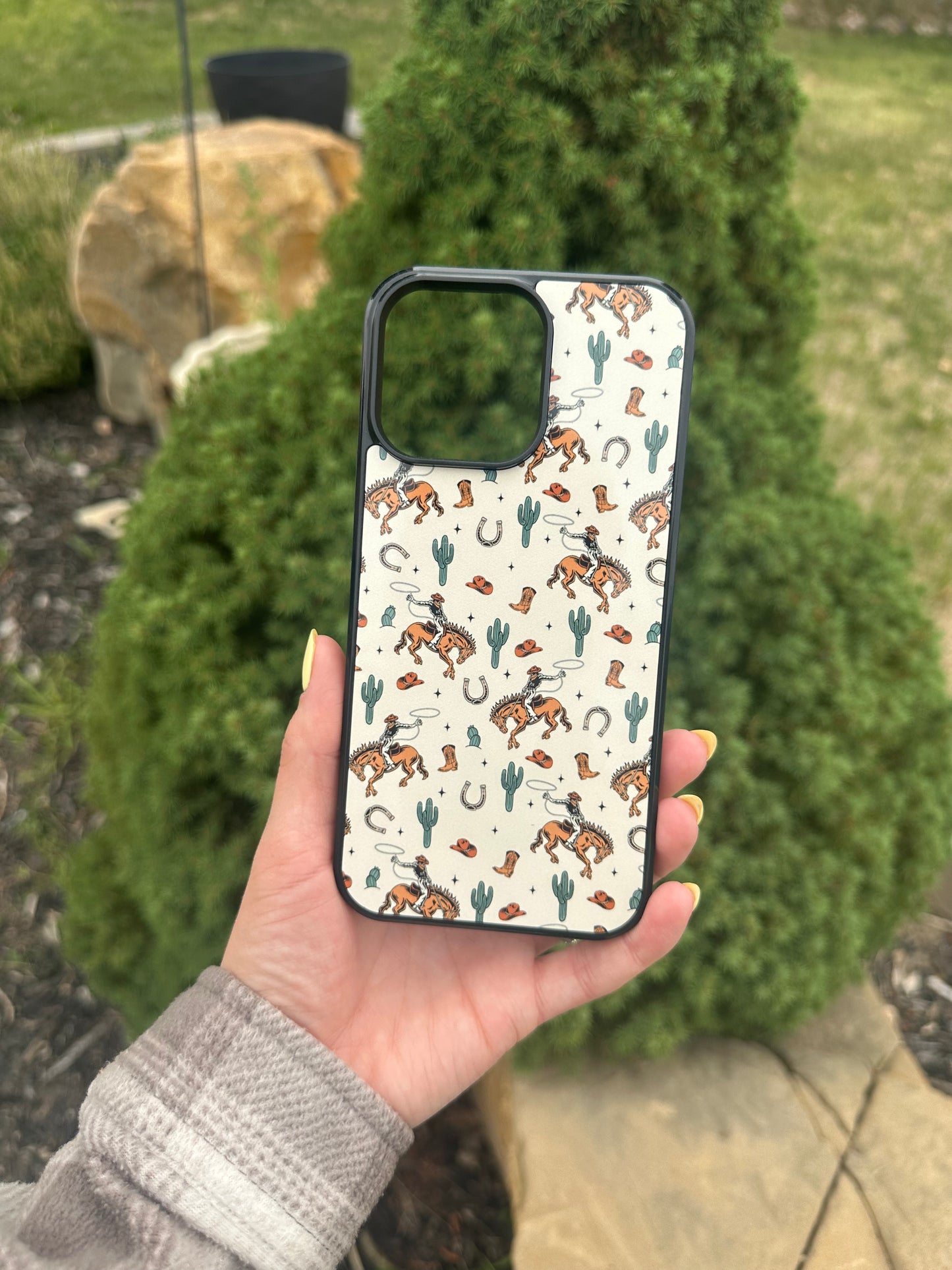 Broncs Boots Phone Case - Durable Hard Rubber Case | Western Phone Cover