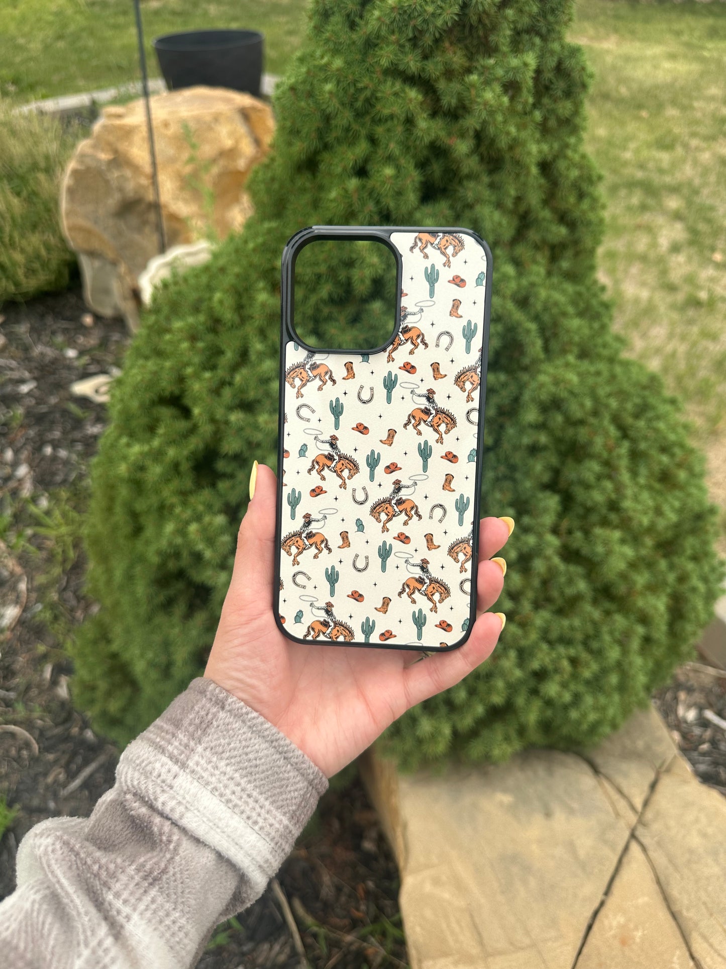 Broncs Boots Phone Case - Durable Hard Rubber Case | Western Phone Cover