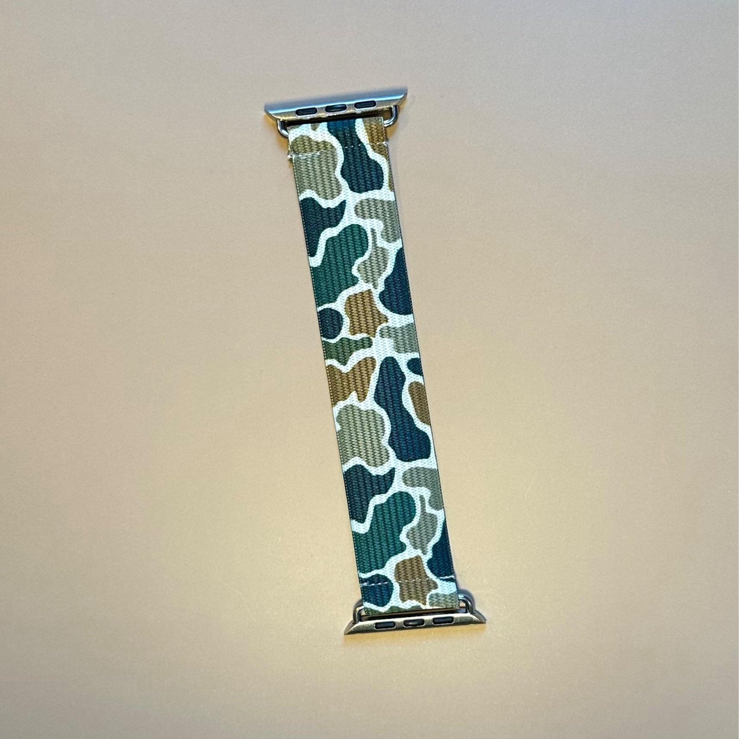 Camo Elastic Watch Band – Durable Stretch Strap, Comfortable Fit