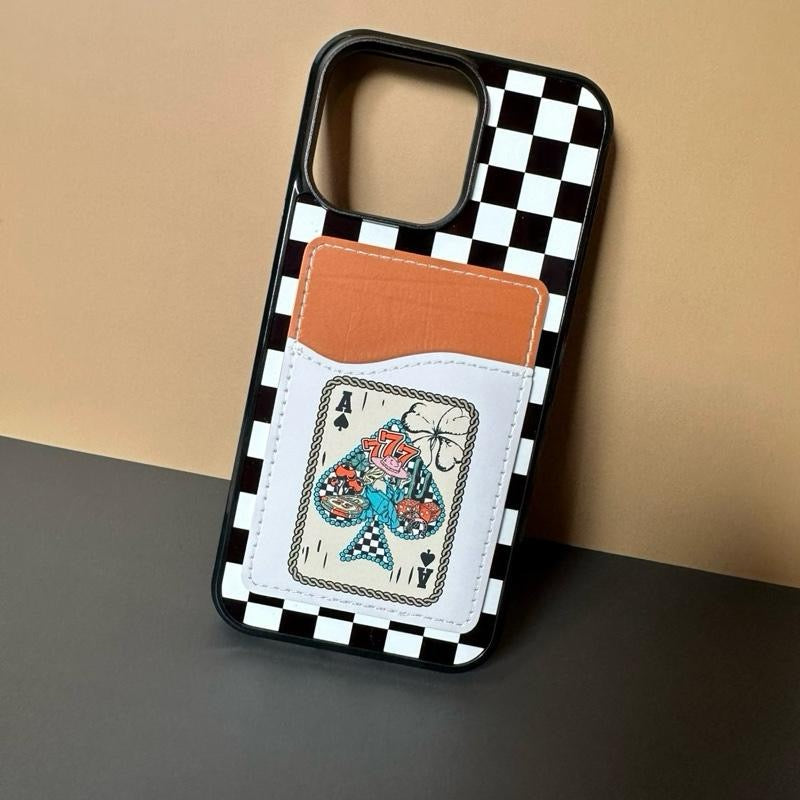 Phone Case Wallet – Hard Rubber Protective Cover With Card Slot, Slim Wallet Magsafe