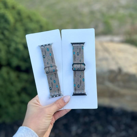 Brown Western Adjustable Handmade Elastic Watch Band for Stylish and Convenient Wear