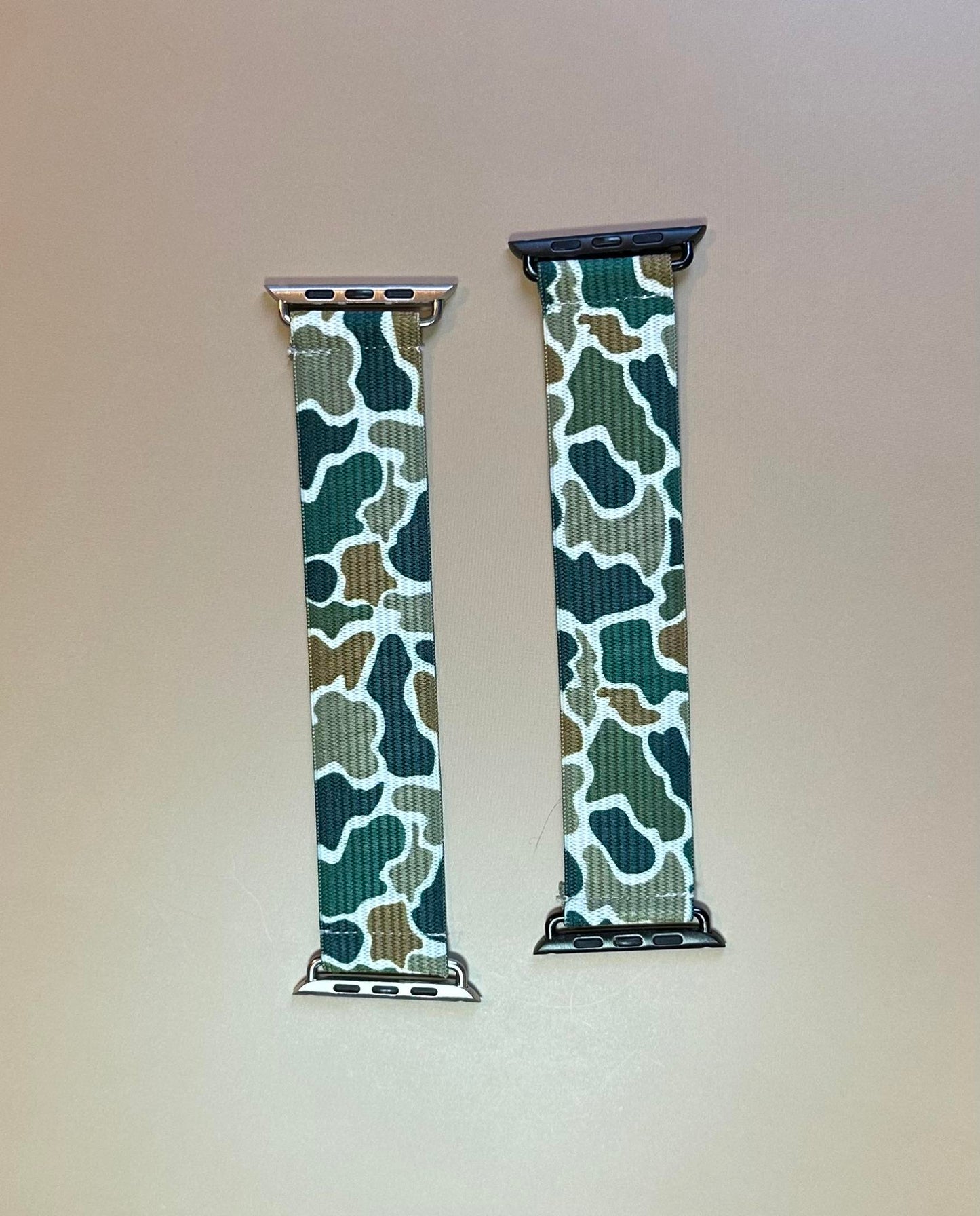 Elastic Watch Band – Handmade Camo Stretchy Strap for Snug Fit & Stylish Wear