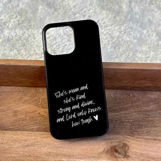 Black Western Phone Case - Durable Hard Rubber Cover With Unique Design