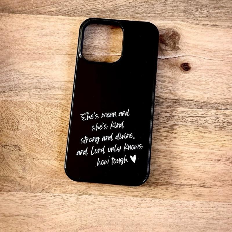 Black Western Phone Case - Durable Hard Rubber Cover With Unique Design