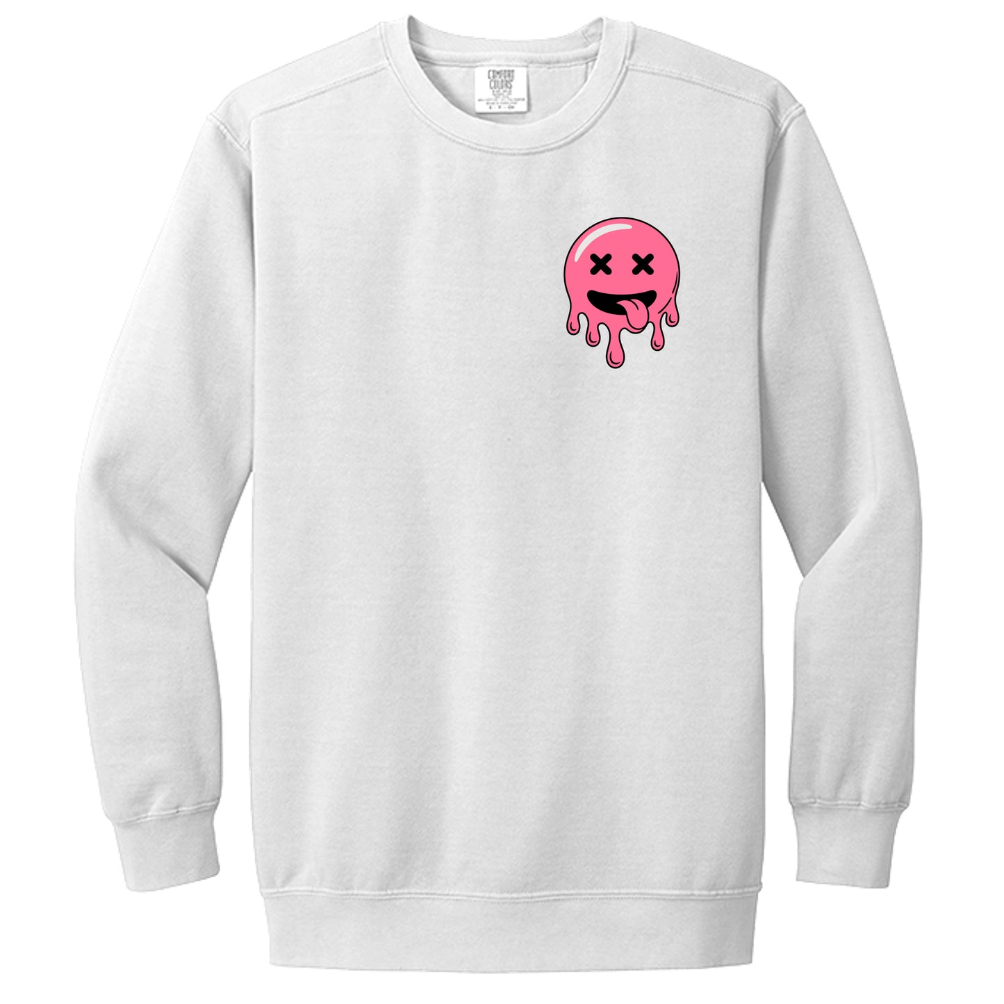 Everything Hurts sweatshirt in White — front view