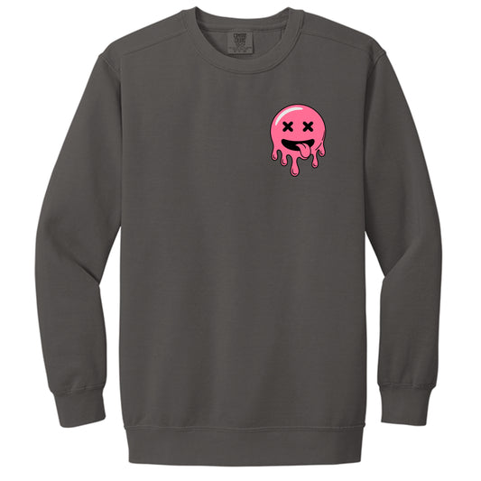 Everything Hurts sweatshirt in Pepper — front view