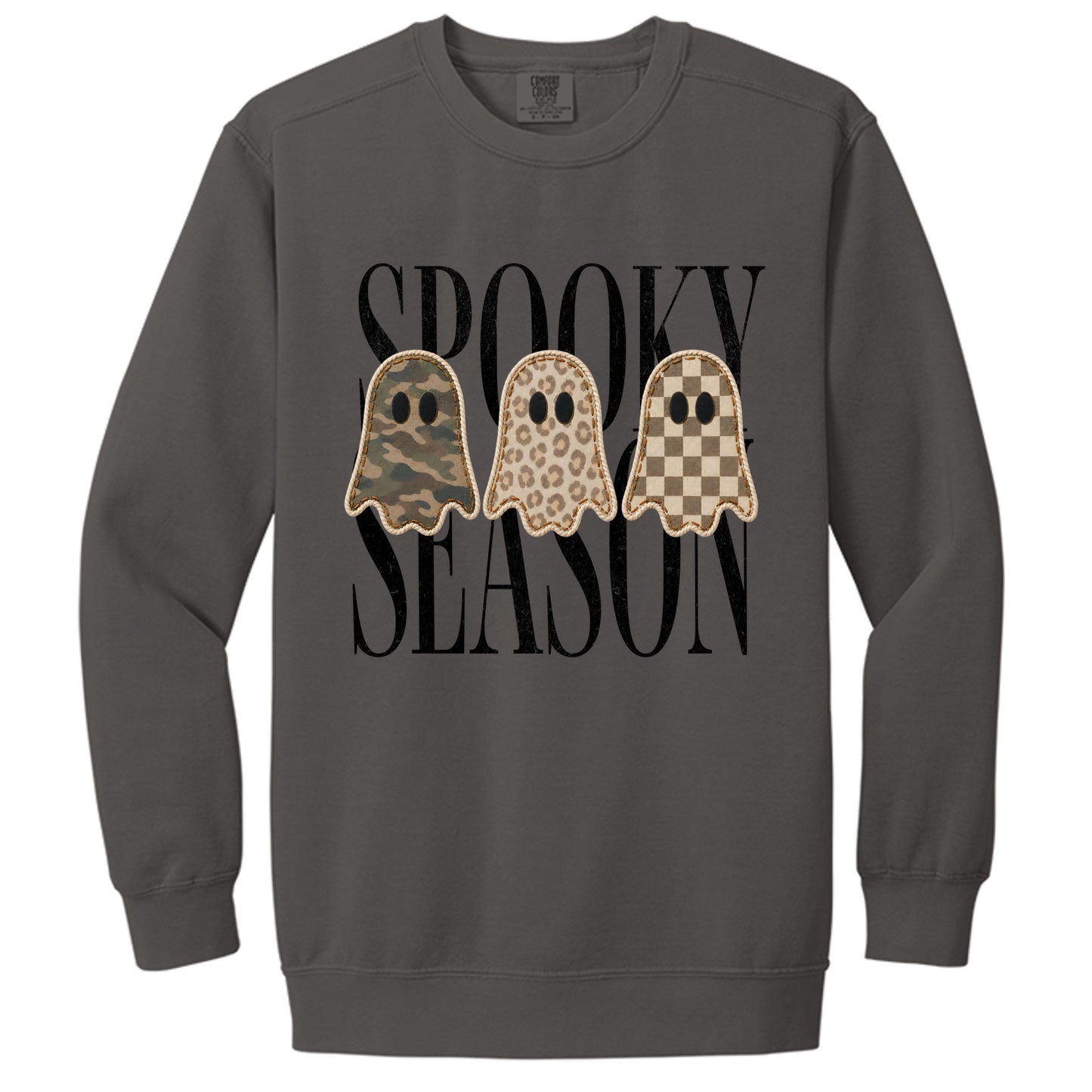 Spooky crewneck in Pepper — front view