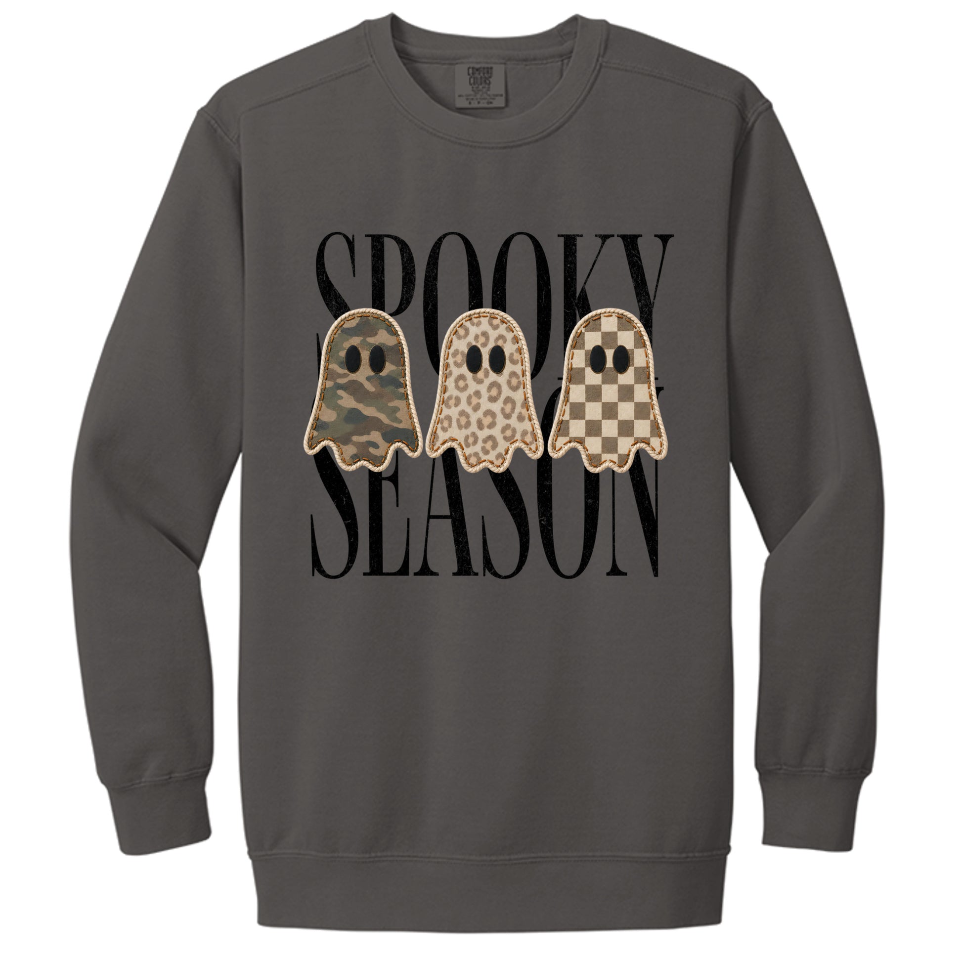 Spooky crewneck in Pepper — front view