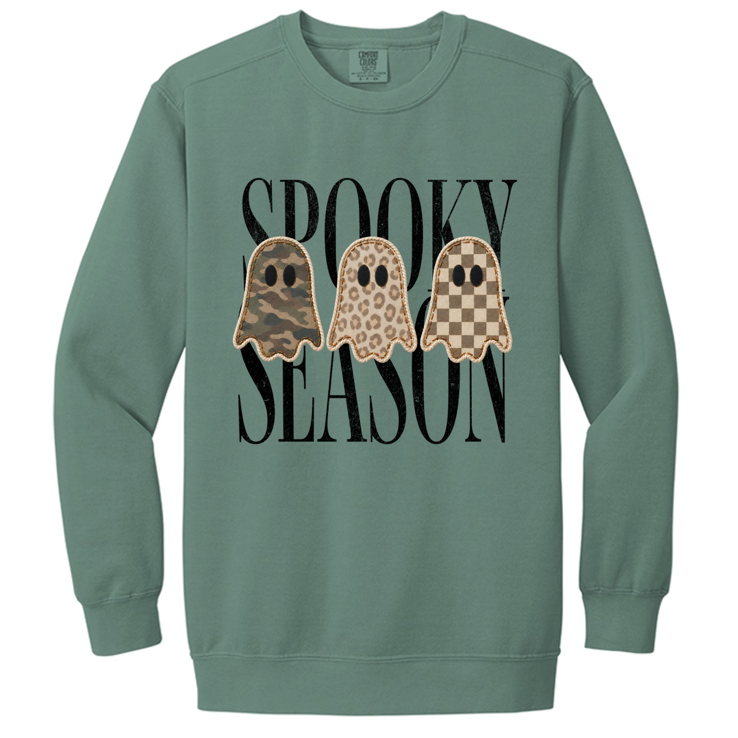 Spooky crewneck in Light Green — front view