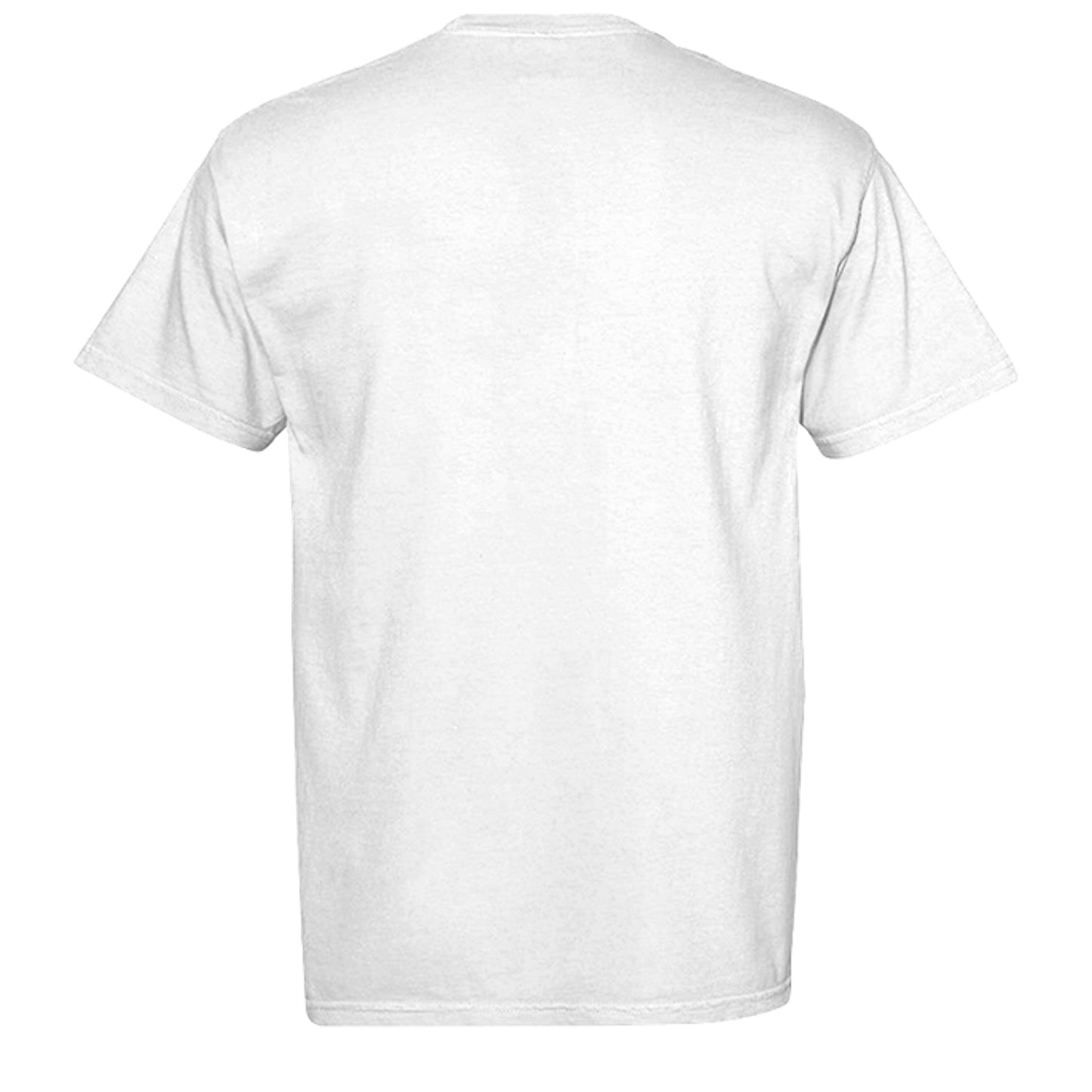 Shhh gym tee in White — back view