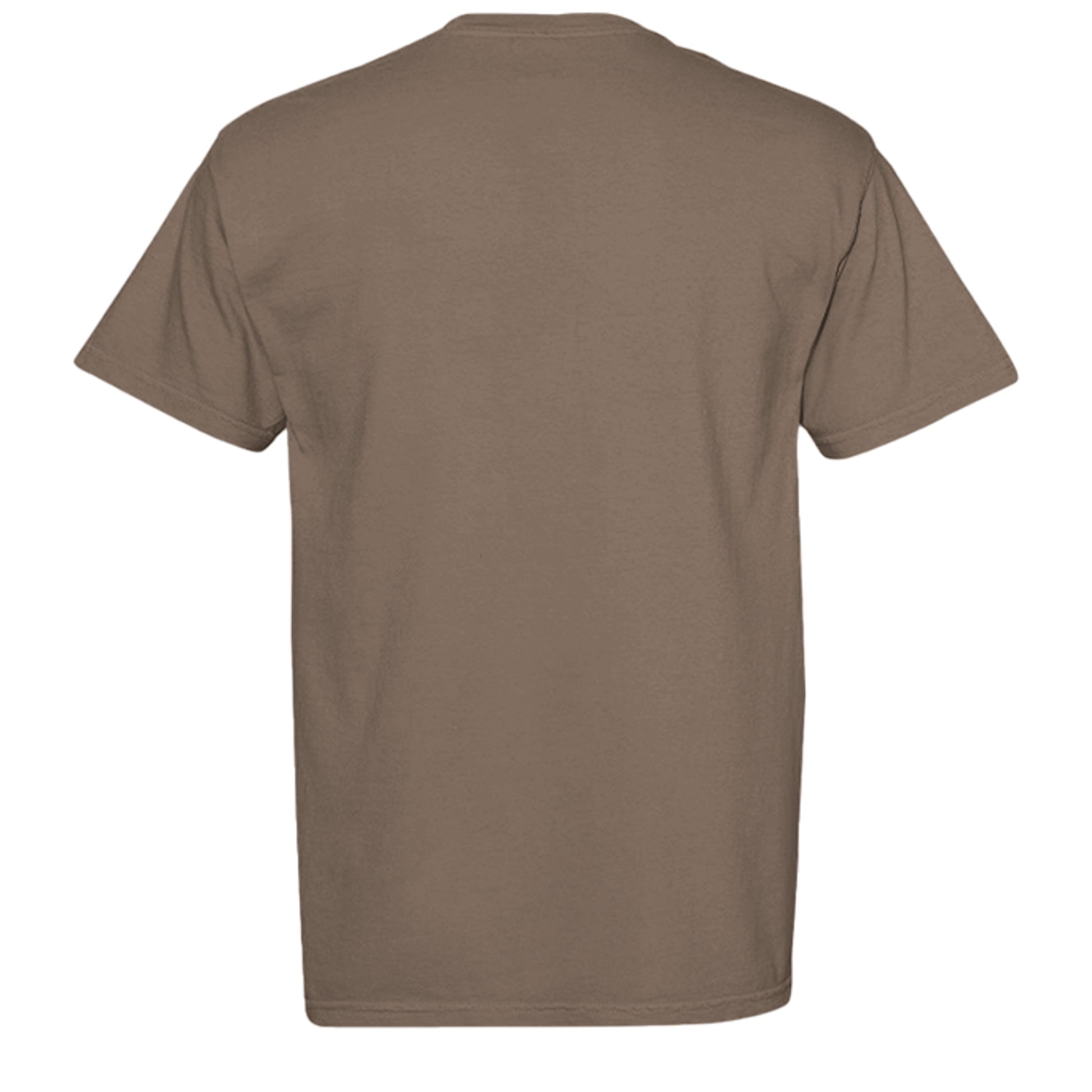 Shhh gym tee in Espresso — back view