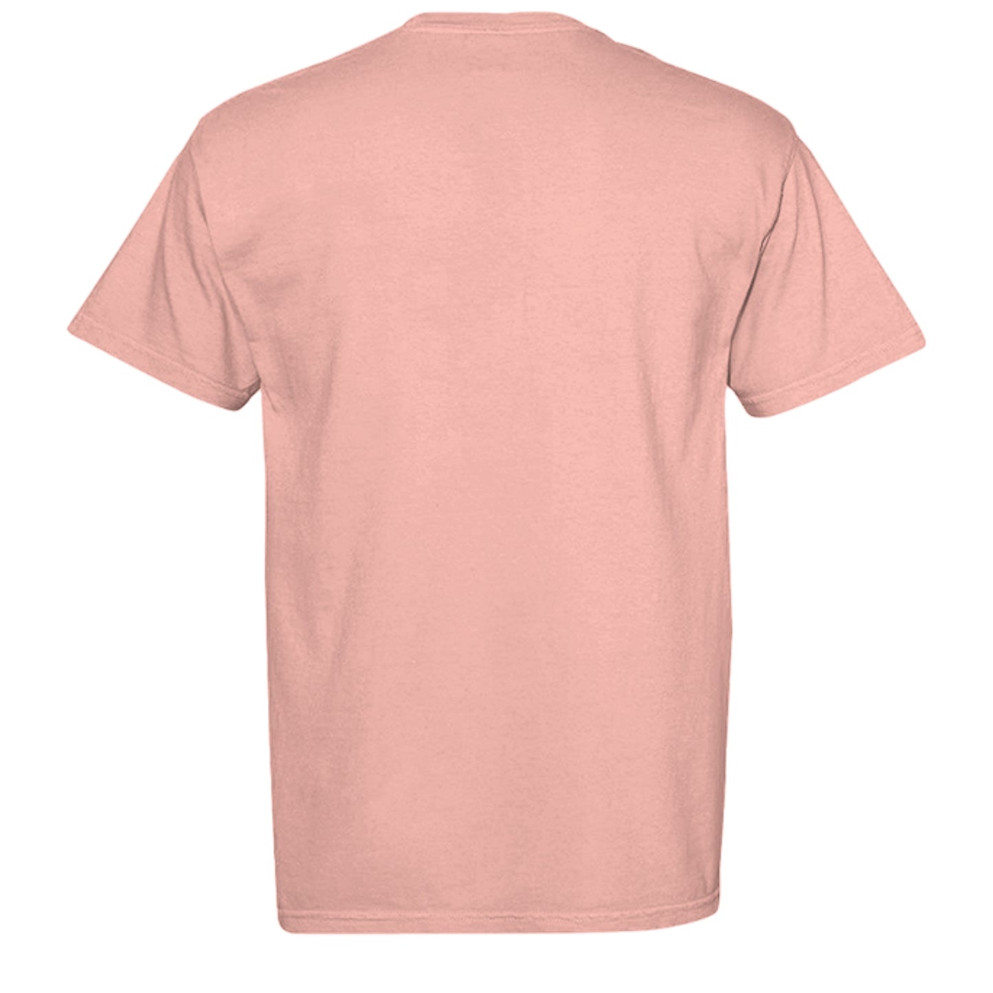 Shhh gym tee in Peachy — back view