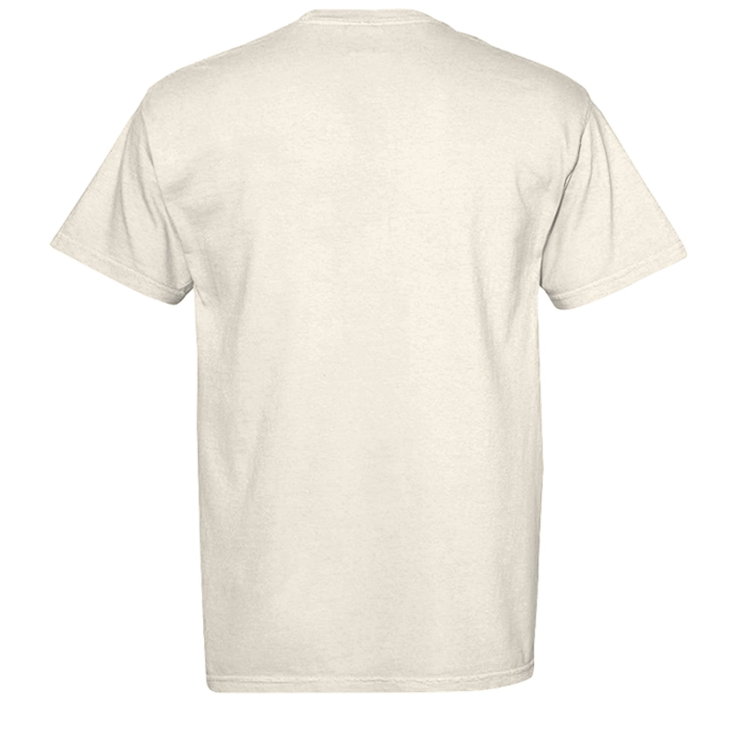 Shhh gym tee in Ivory — back view