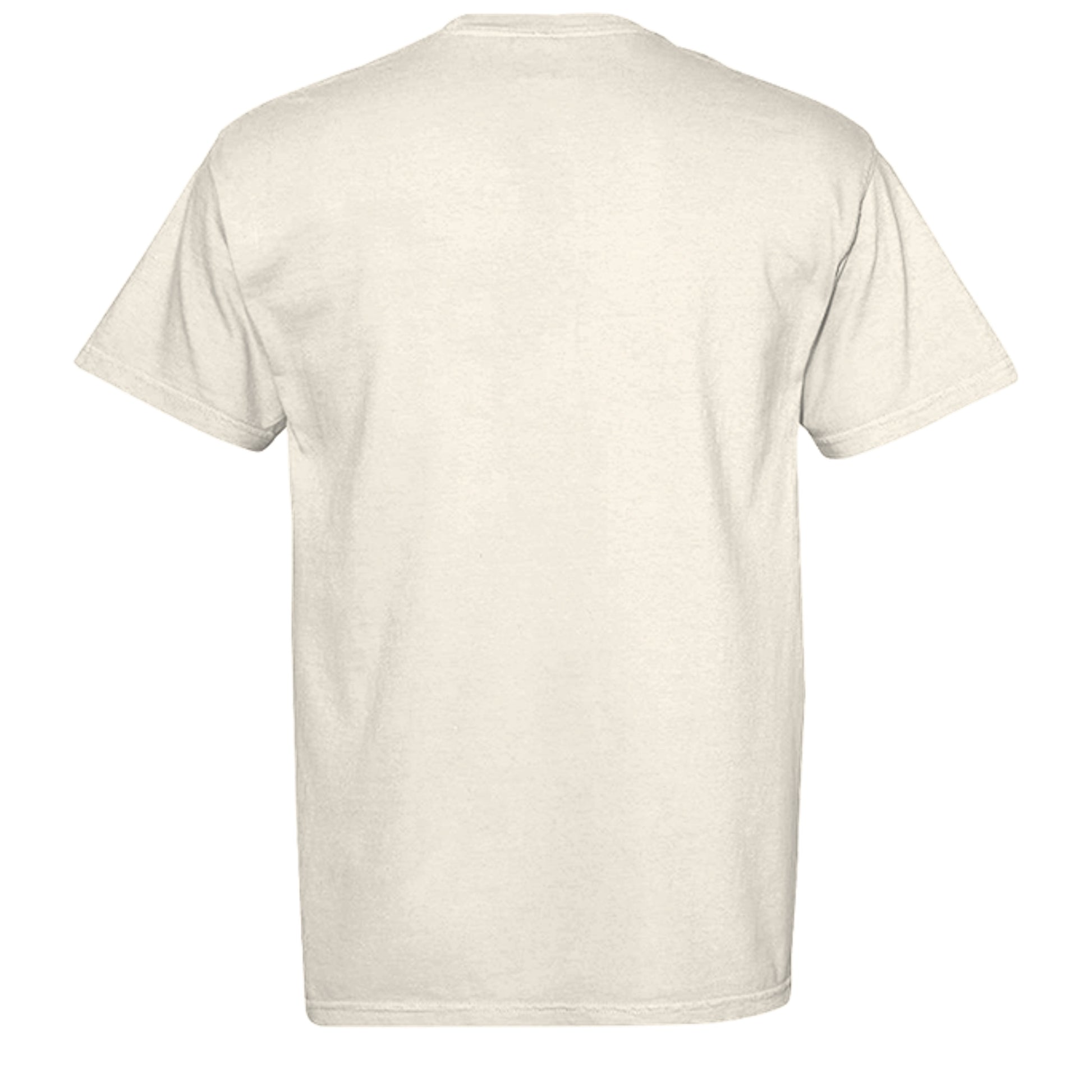 Shhh gym tee in Ivory — back view