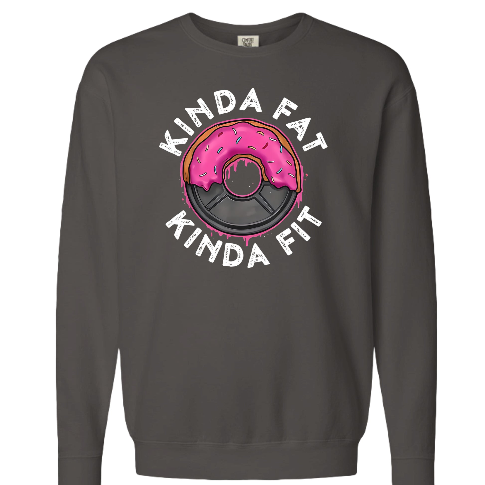 Kinda fit sweatshirt in Pepper — front view