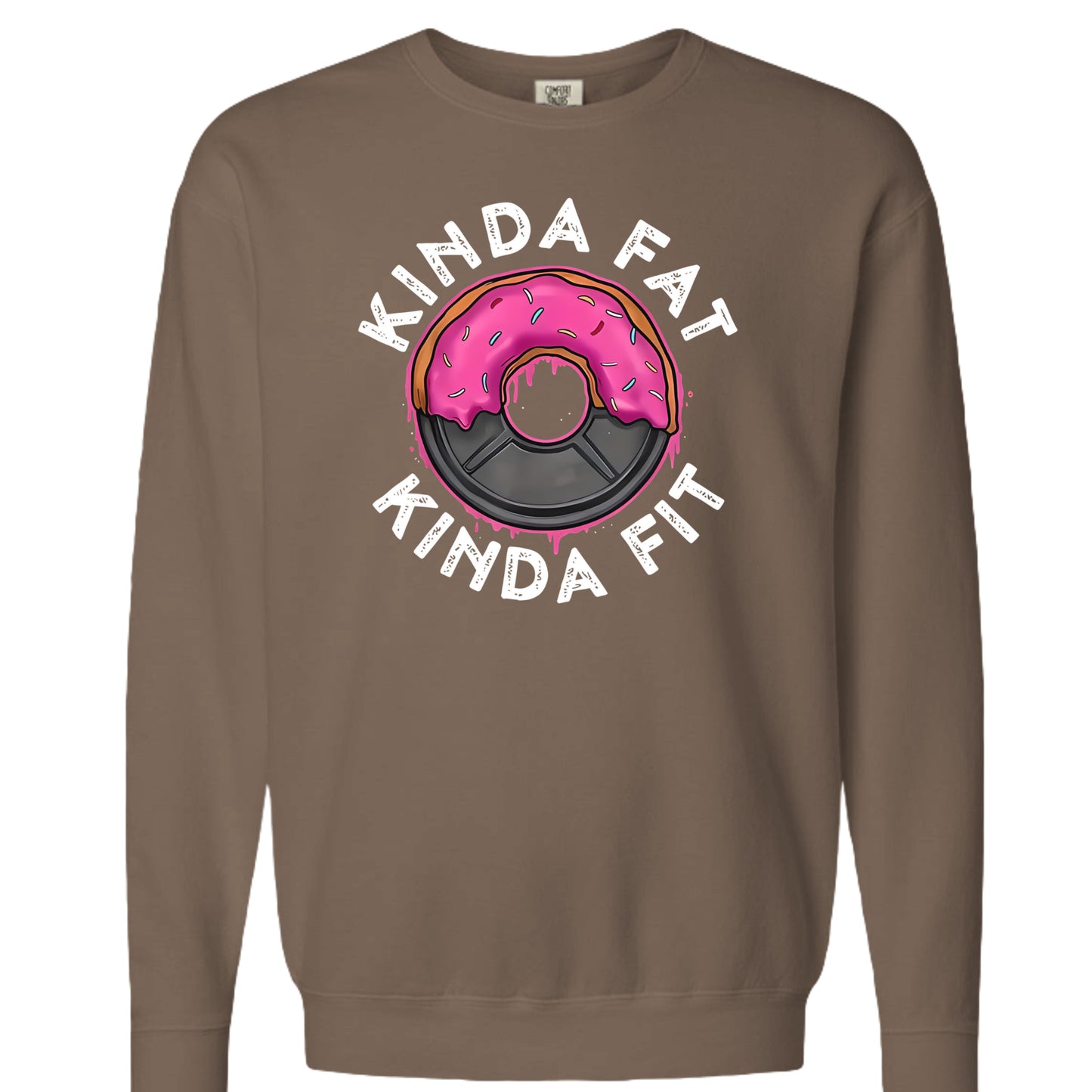 Kinda fit sweatshirt in Espresso — front view