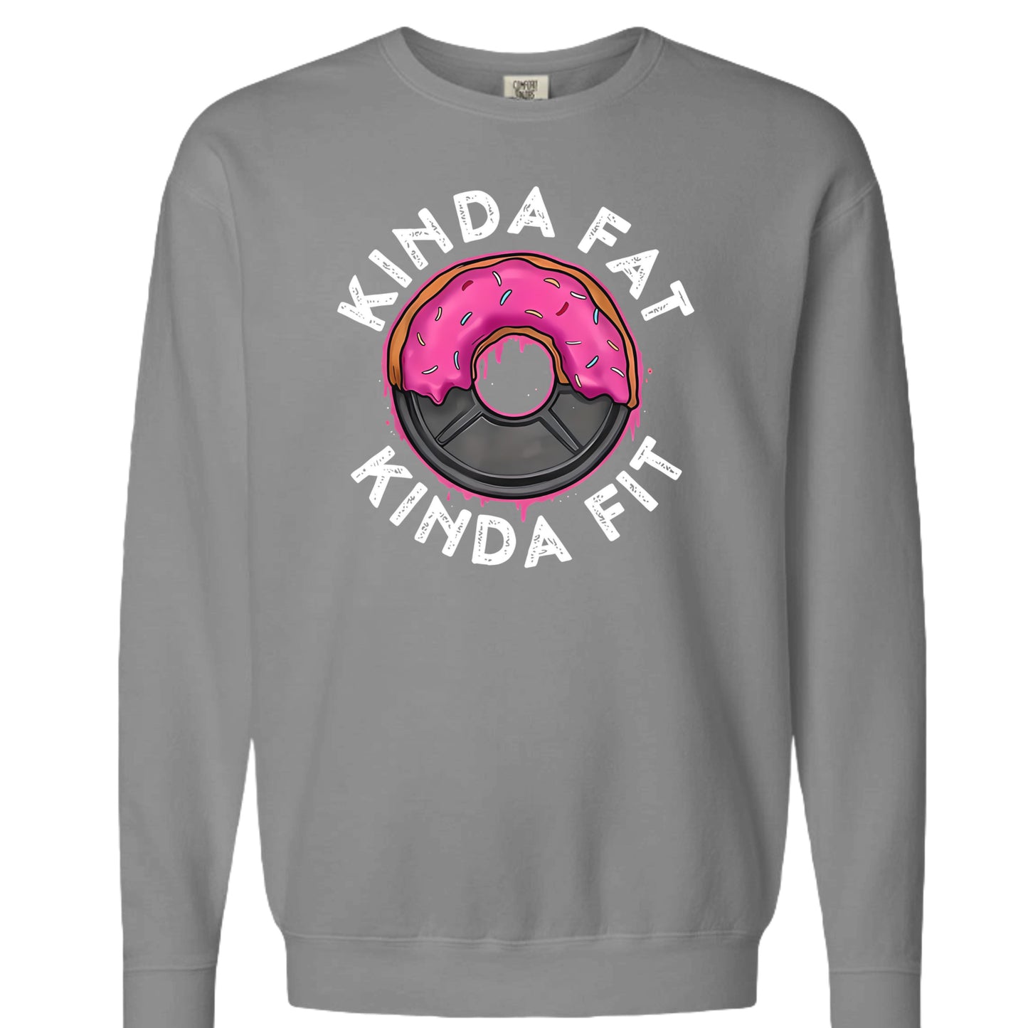 Kinda fit sweatshirt in Grey — front view