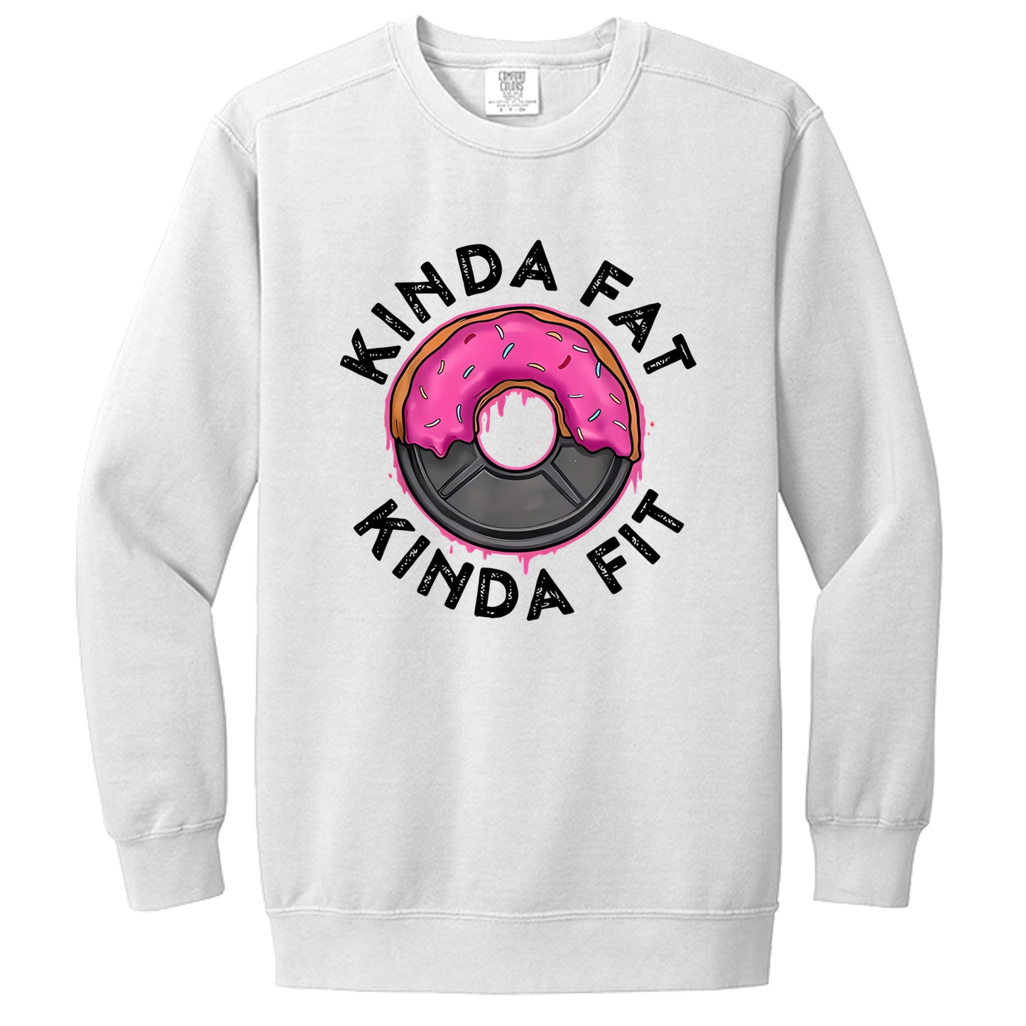 Kinda fit sweatshirt in White — front view