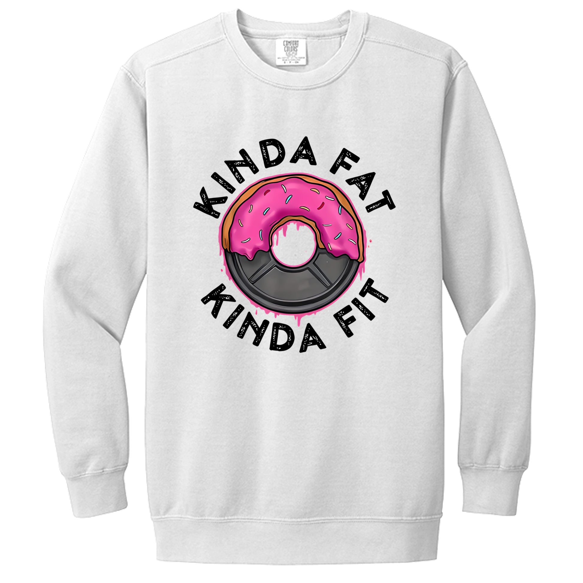 Kinda fit sweatshirt in White — front view