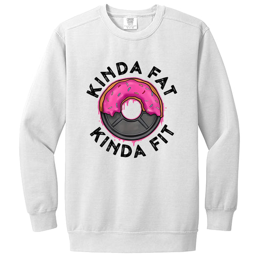 Kinda fit sweatshirt in White — front view