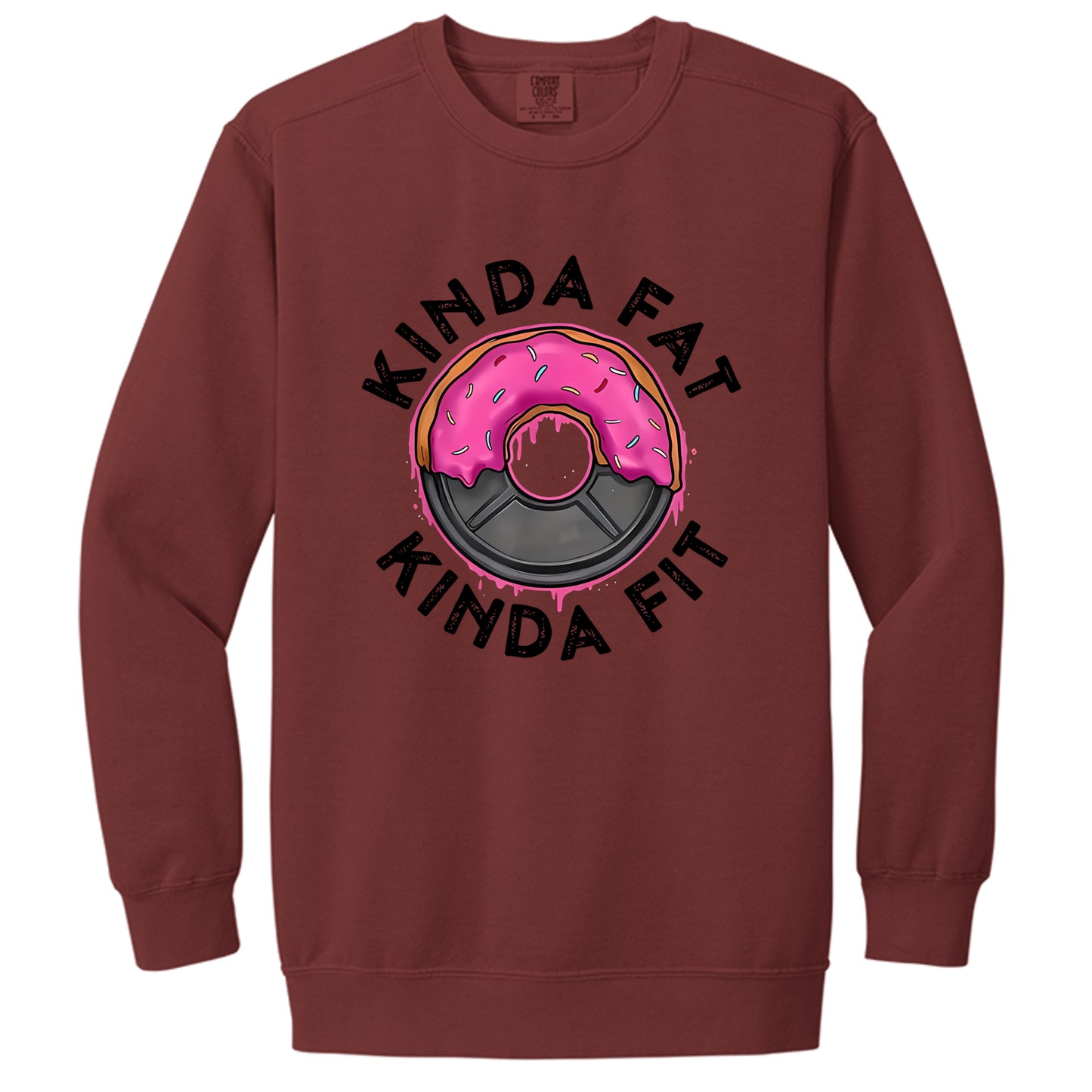 Kinda fit sweatshirt in Crimson — front view
