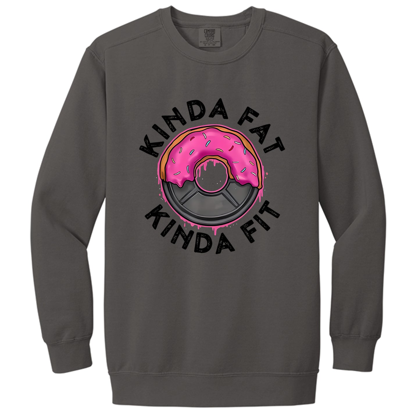 Kinda fit sweatshirt in Pepper — front view