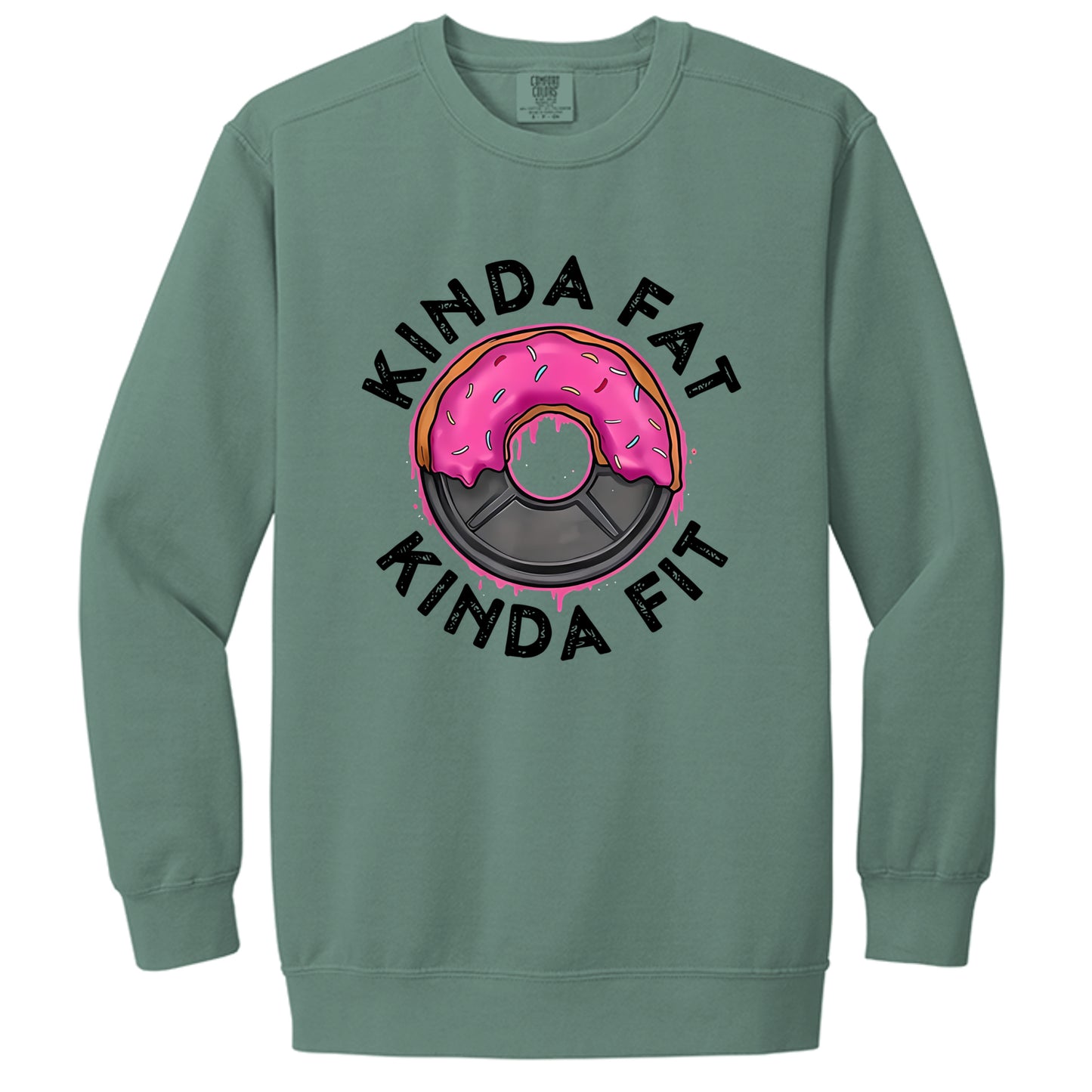 Kinda fit sweatshirt in Light Green — front view