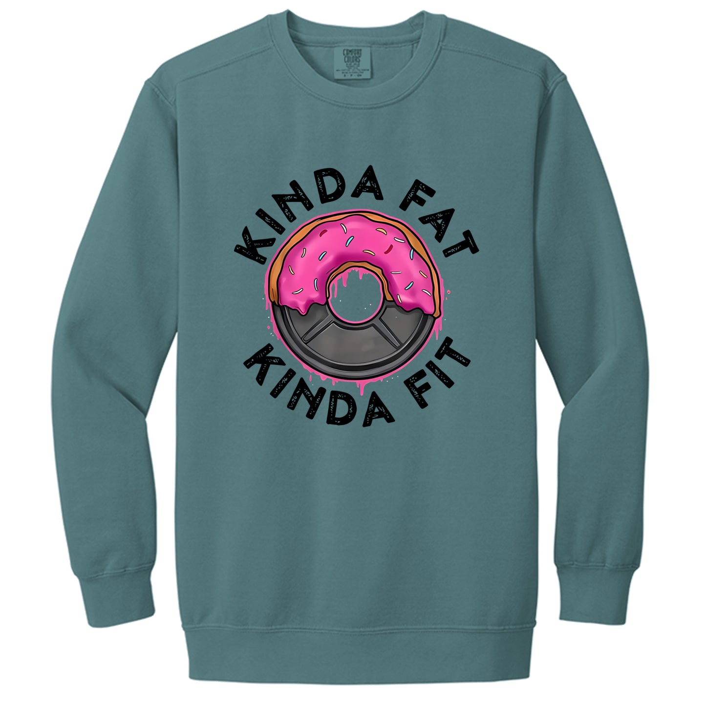 Kinda fit sweatshirt in Blue Spruce — front view