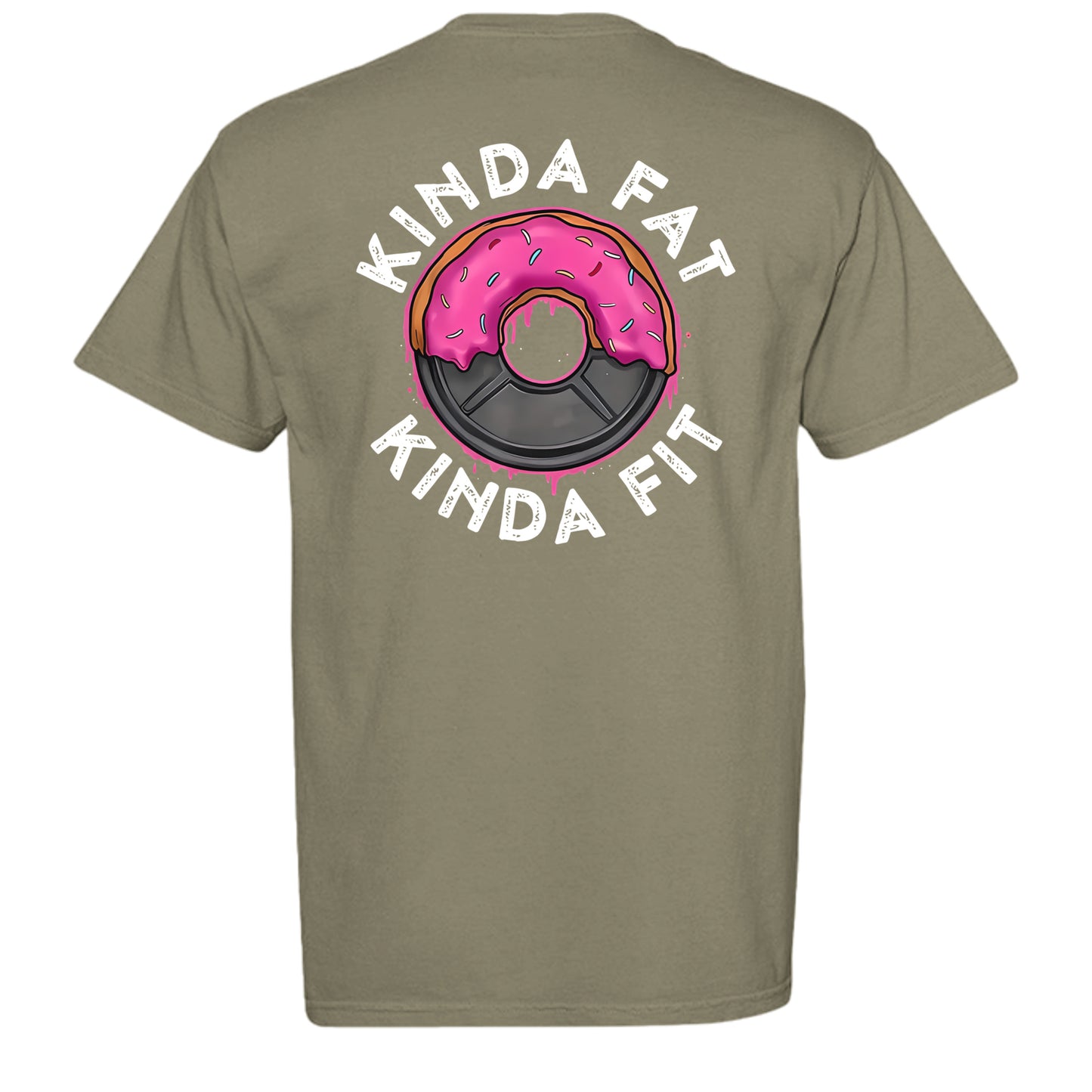 Kinda fit tee in Sandstone — back view