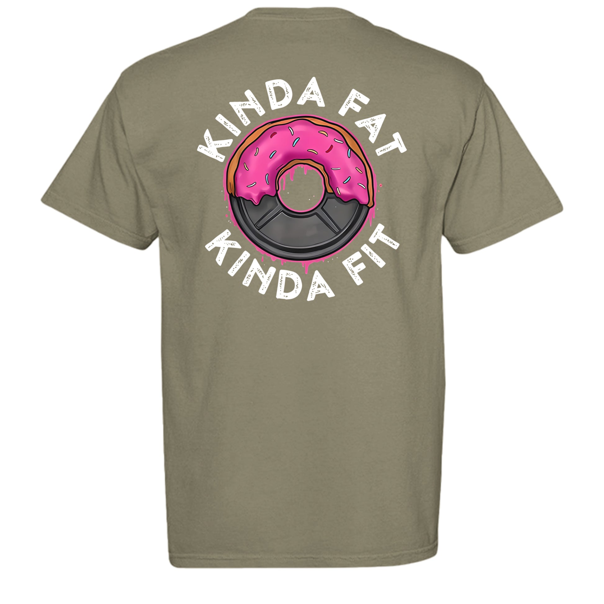 Kinda fit tee in Sandstone — back view