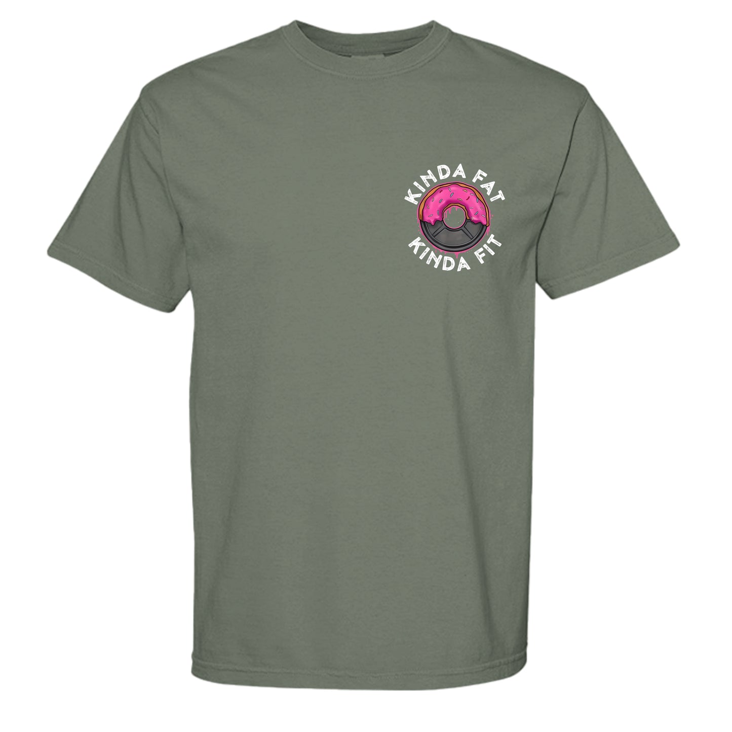 Kinda fit tee in Sage — front view