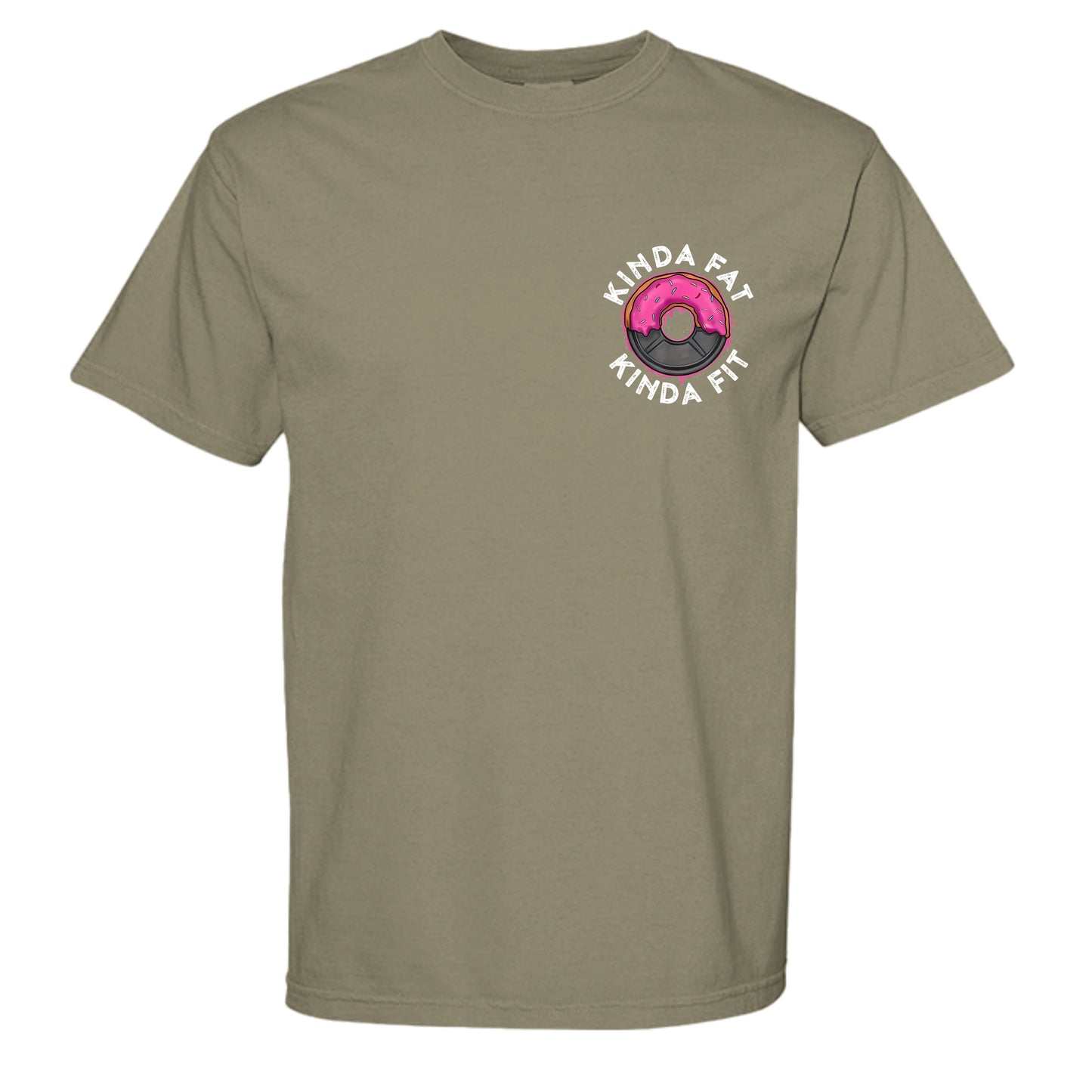 Kinda fit tee in Sandstone — front view