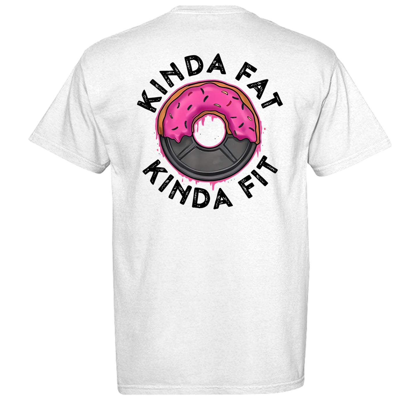 Kinda fit tee in White — back view