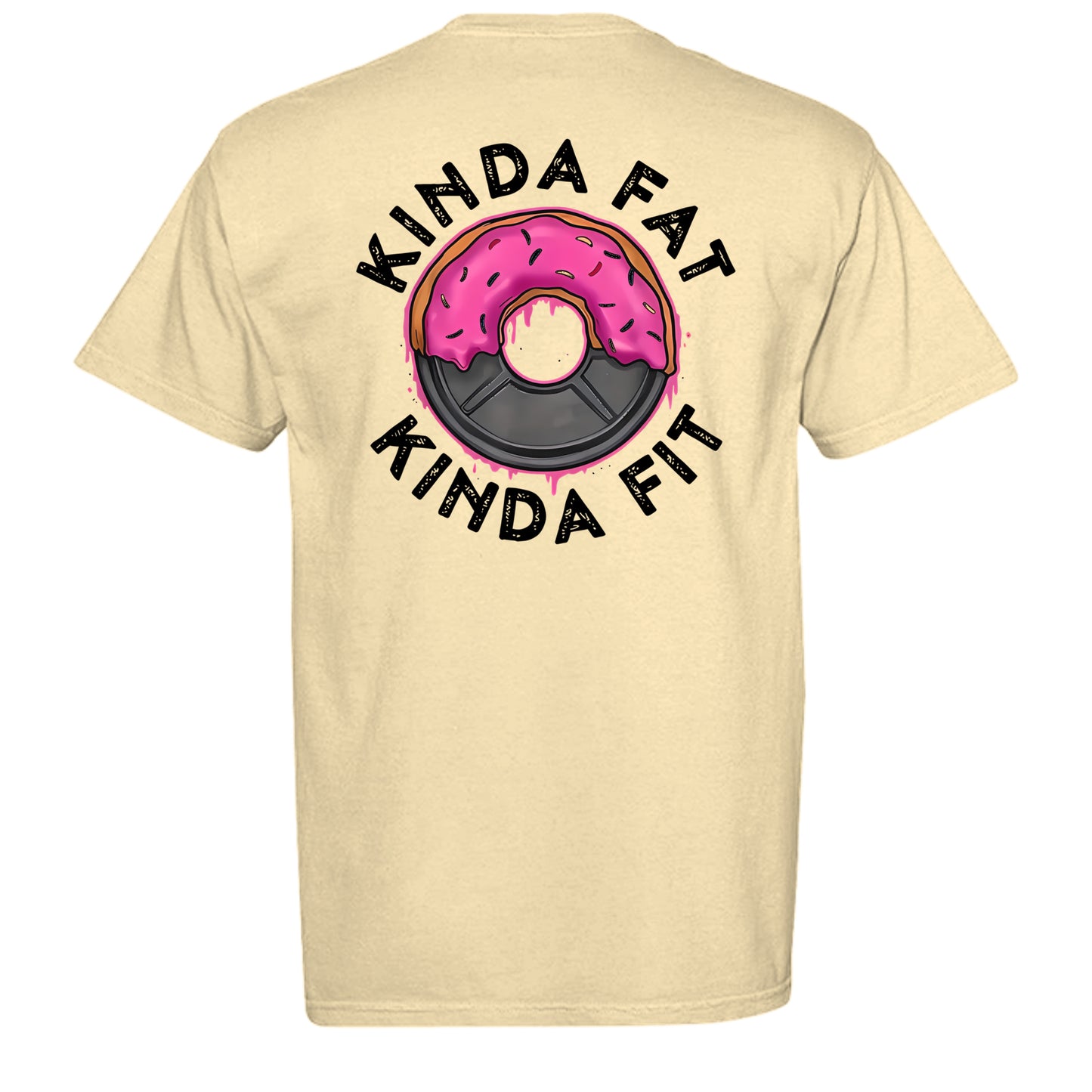 Kinda fit tee in Butter — back view
