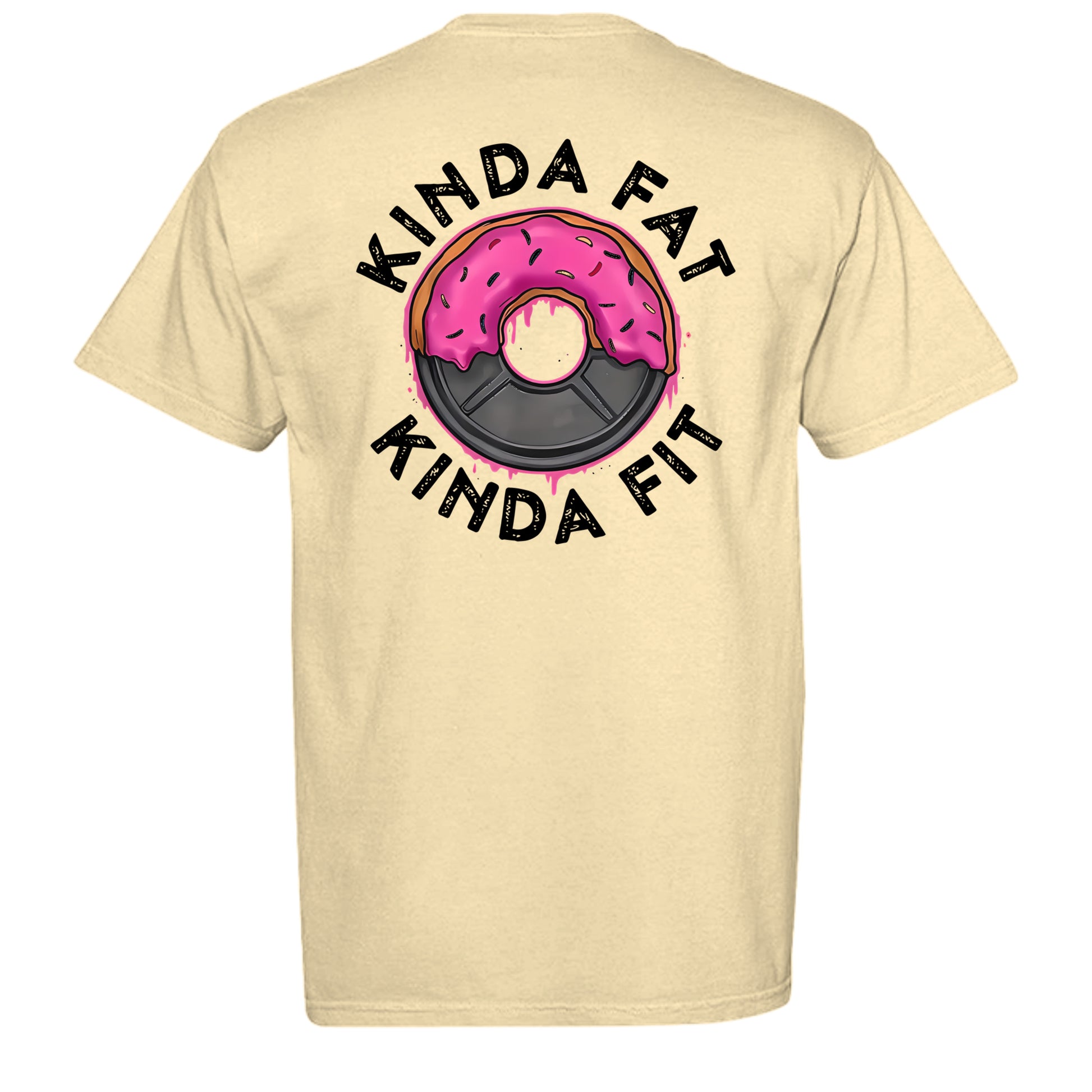 Kinda fit tee in Butter — back view