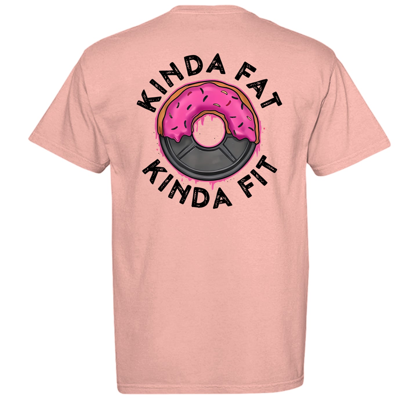Kinda fit tee in Peachy — back view