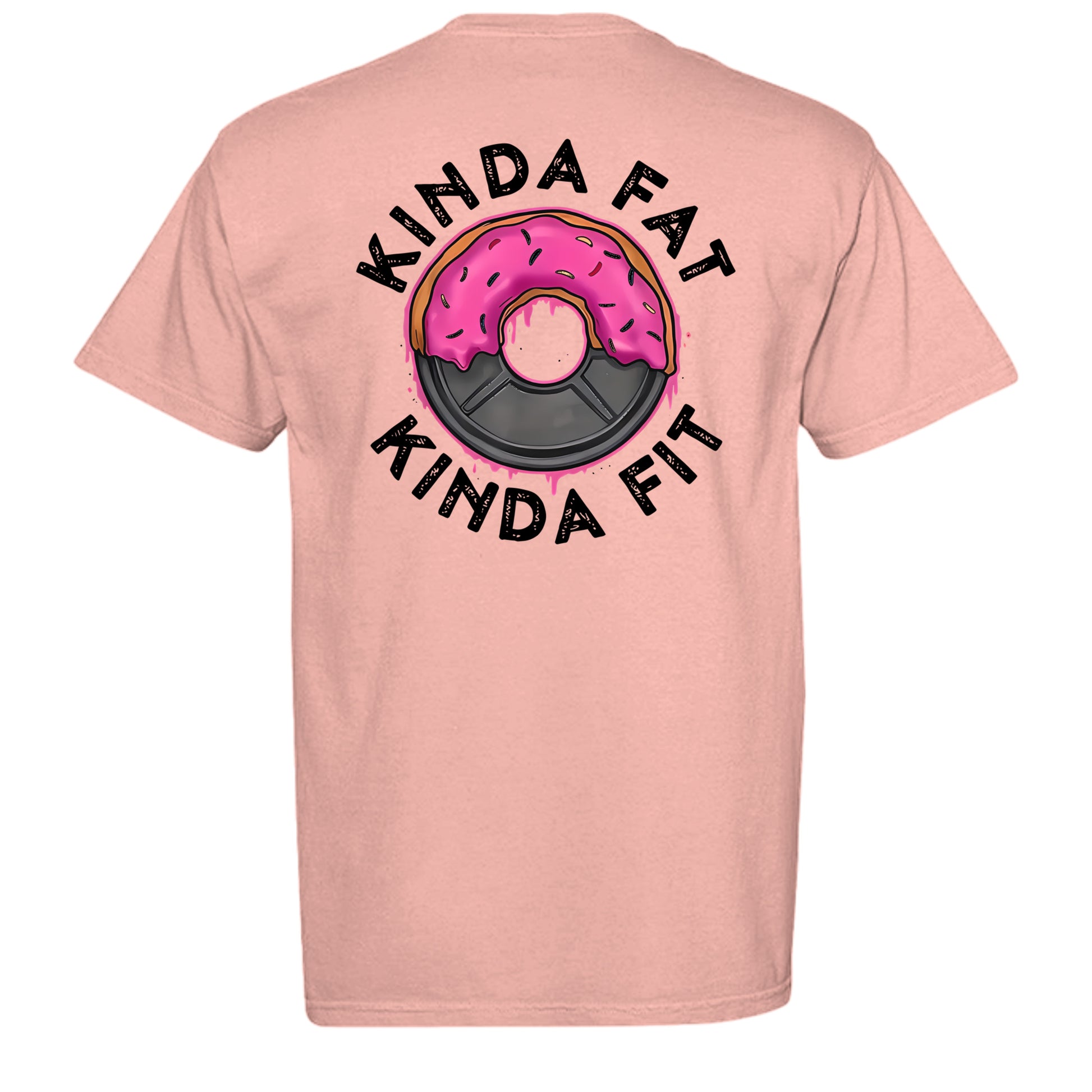 Kinda fit tee in Peachy — back view