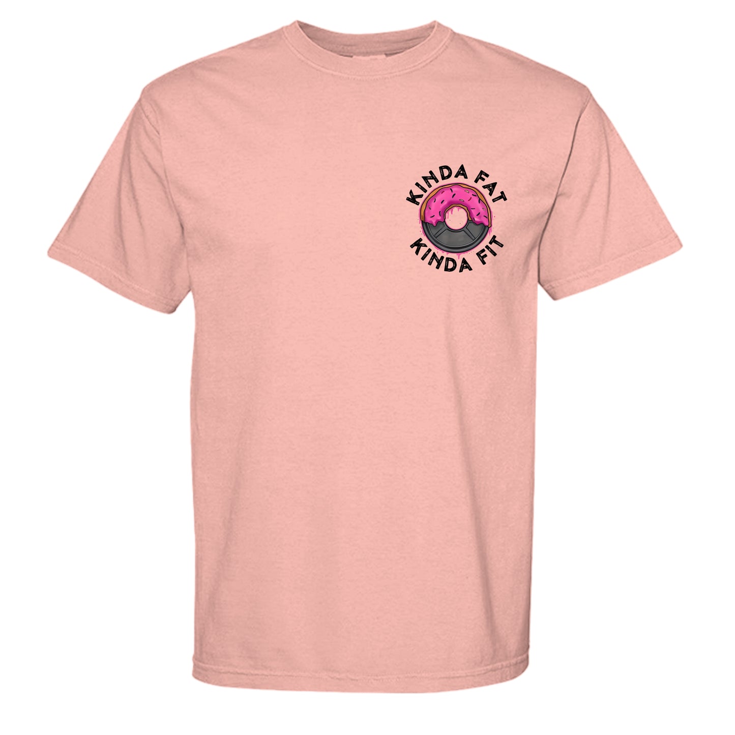 Kinda fit tee in Peachy — front view